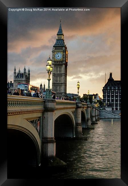  Queen Elizabeth tower Framed Print by Doug McRae