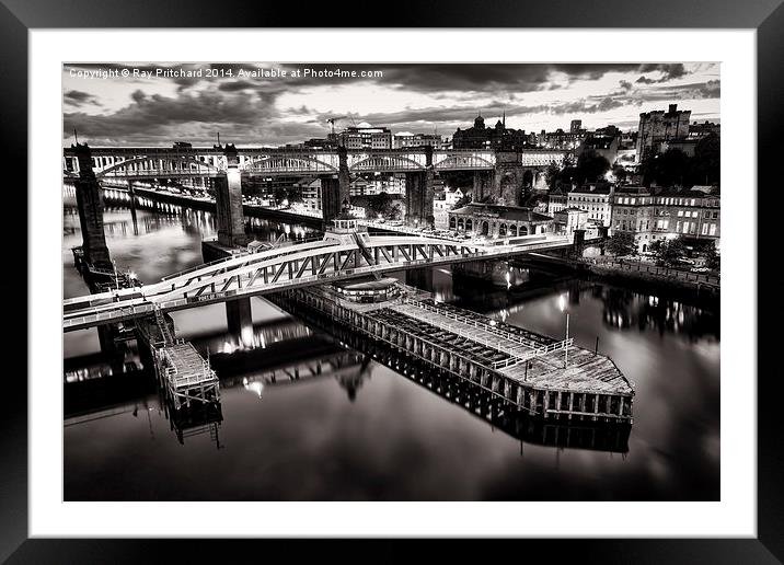  Newcastle Upon Tyne Framed Mounted Print by Ray Pritchard