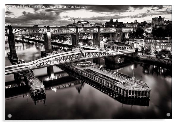  Newcastle Upon Tyne Acrylic by Ray Pritchard