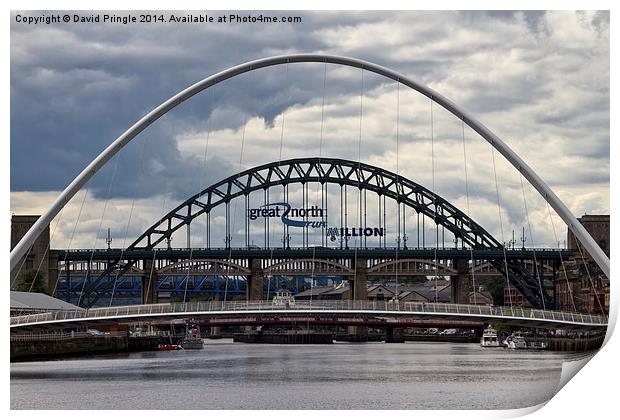 Tyne Bridge Print by David Pringle