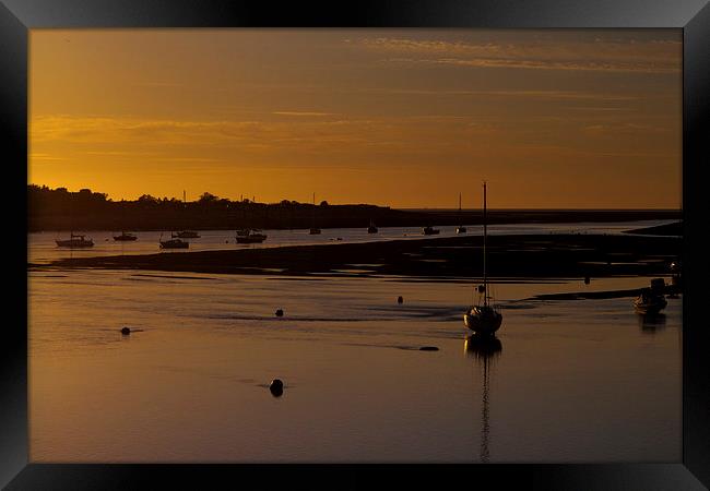  Conwy Estuary Sunset Framed Print by Sean Wareing