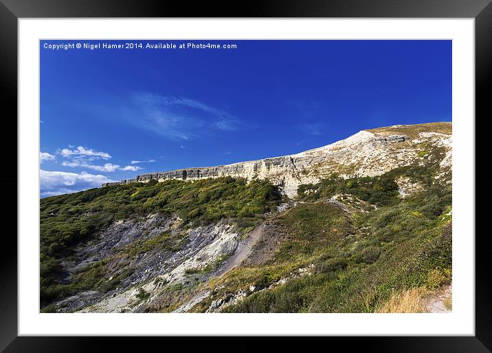 The Undercliff Niton Framed Mounted Print by Wight Landscapes