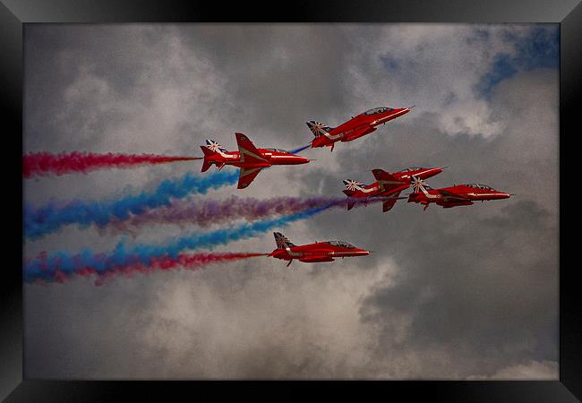  Red Arrows 'Rollback' Framed Print by Phil Clements
