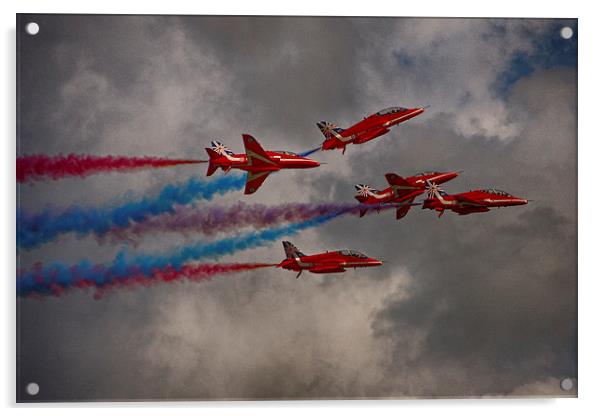  Red Arrows 'Rollback' Acrylic by Phil Clements
