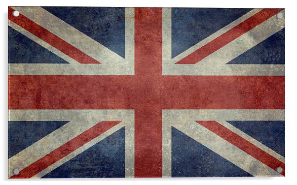  Union Jack - Authentic 3:5 scale Acrylic by Bruce Stanfield