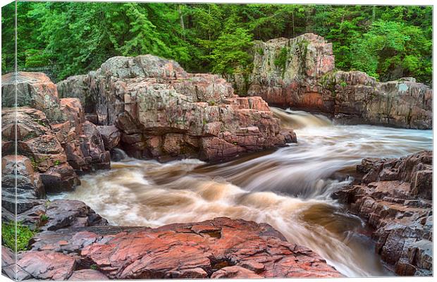  Cascading Rapids Canvas Print by Jonah Anderson Photography
