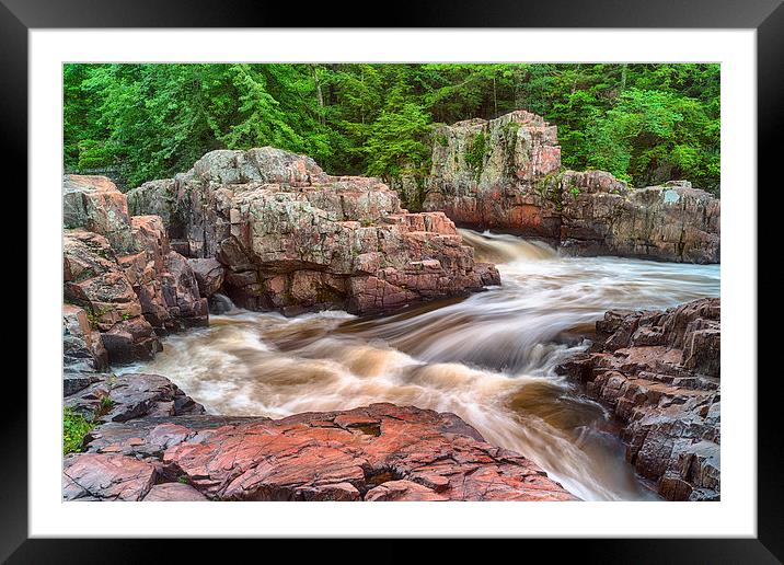  Cascading Rapids Framed Mounted Print by Jonah Anderson Photography