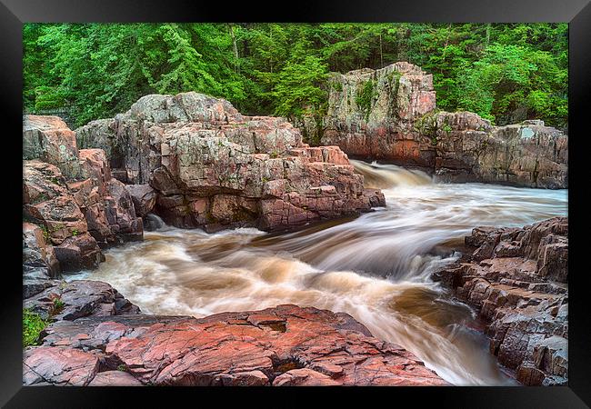  Cascading Rapids Framed Print by Jonah Anderson Photography