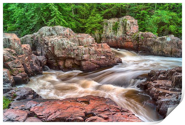  Cascading Rapids Print by Jonah Anderson Photography