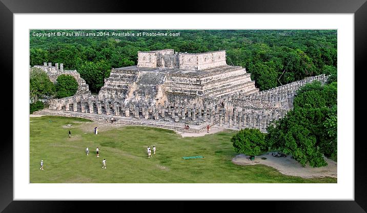  Temple of Warriors 2 Framed Mounted Print by Paul Williams