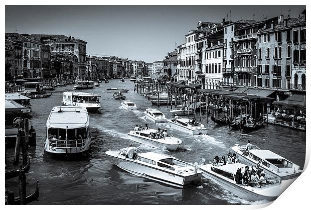  Grand canal Venice Italy Print by Leighton Collins