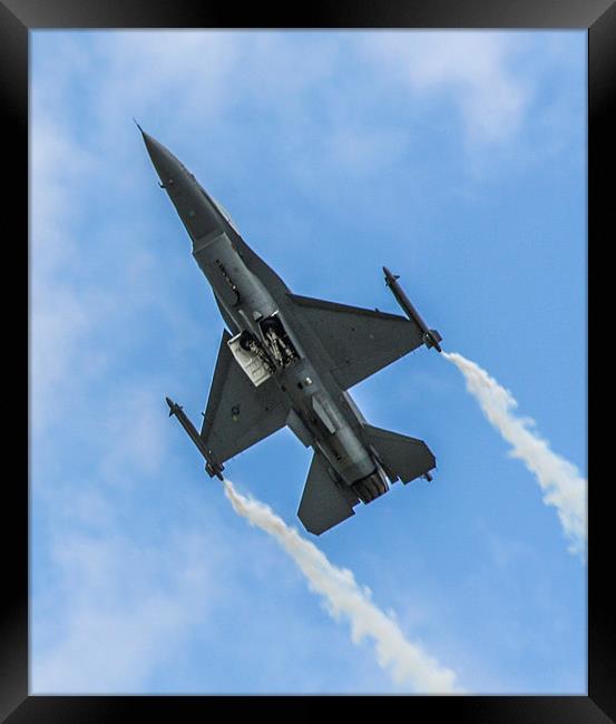 F-16 Fighting Falcon Framed Print by Judith Lightfoot