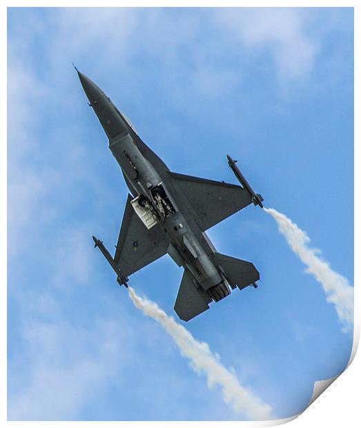 F-16 Fighting Falcon Print by Judith Lightfoot