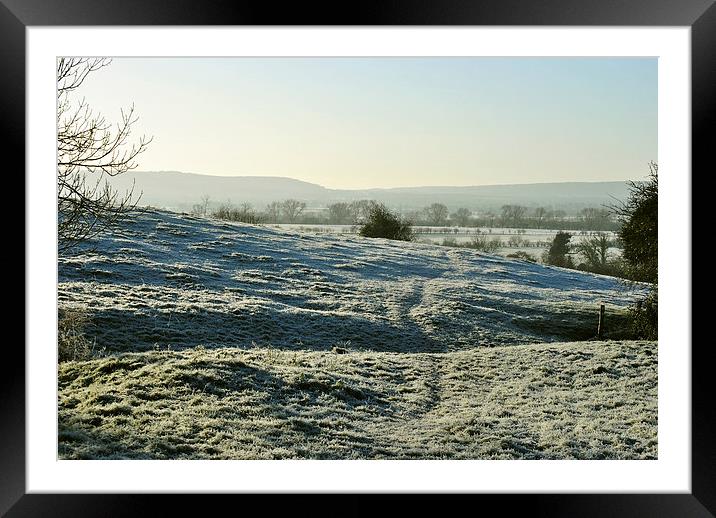 A Chilly Morning in the Chilterns  Framed Mounted Print by graham young
