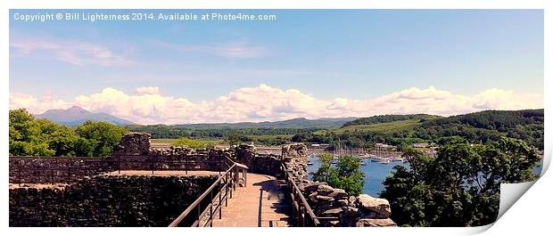 View from the Battlements Print by Bill Lighterness