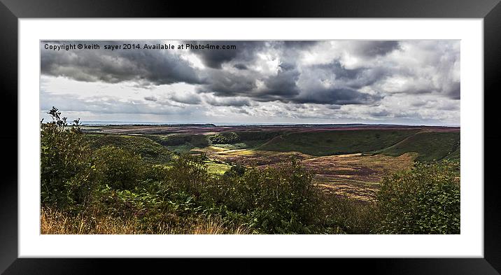  Hole Of Horcum Framed Mounted Print by keith sayer