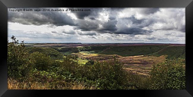  Hole Of Horcum Framed Print by keith sayer