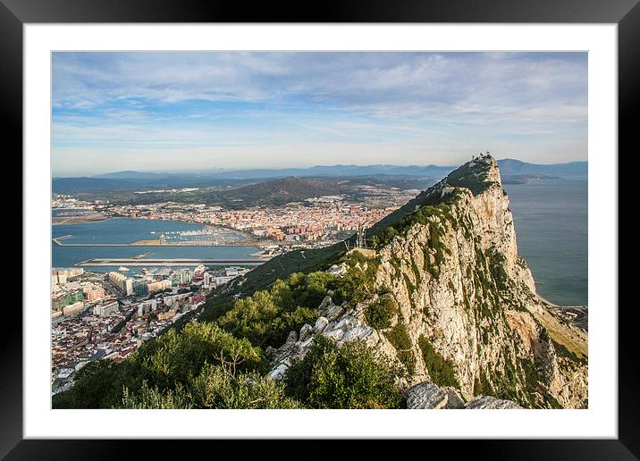  The Rock Of Gibraltar Framed Mounted Print by Judith Lightfoot