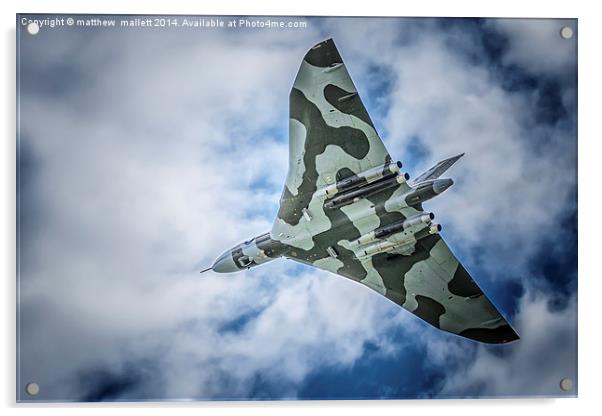 Vulcan Takes To The Skies  Acrylic by matthew  mallett