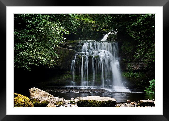  West Burton Falls Framed Mounted Print by Annie Page