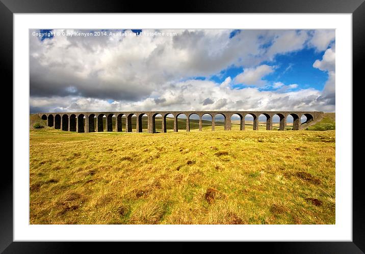  Ribblehead Viaduct North Yorkshire Framed Mounted Print by Gary Kenyon