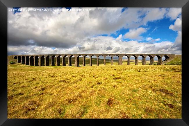  Ribblehead Viaduct North Yorkshire Framed Print by Gary Kenyon