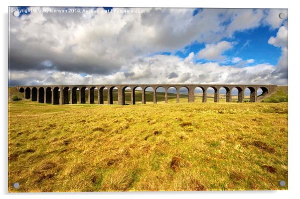  Ribblehead Viaduct North Yorkshire Acrylic by Gary Kenyon
