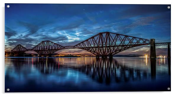  Forth Rail Bridge - NLCs Acrylic by Shane Hardy