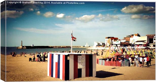  Margate Beach Canvas Print by Graham Beerling