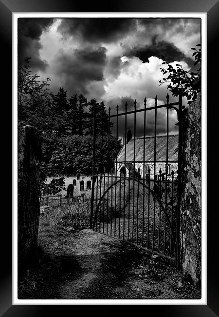  Church gate Framed Print by sean clifford