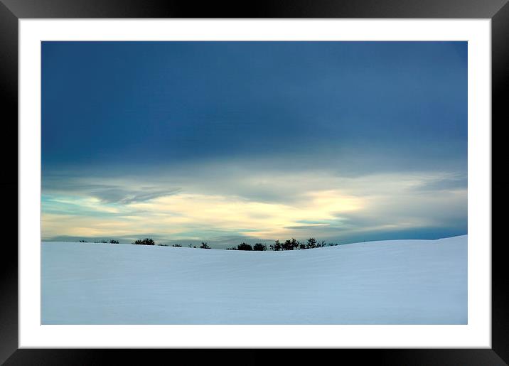 Winter Blues Framed Mounted Print by Brian Ewing