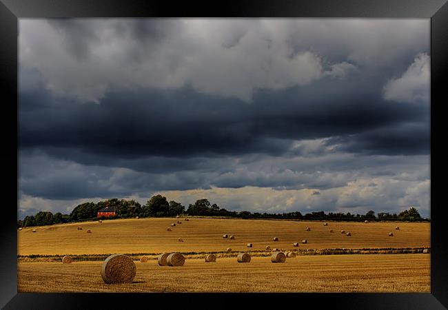  Harvest Time, Glynde Framed Print by Phil Clements