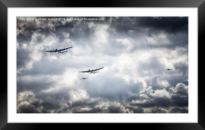  Flying and Ready for Action Framed Mounted Print by matthew  mallett