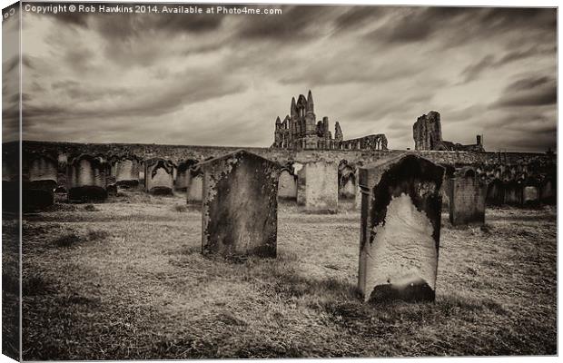  Whitby Abbey  Canvas Print by Rob Hawkins
