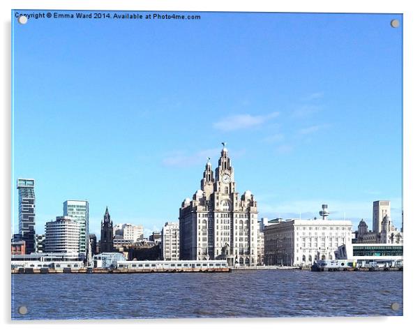  liverpool skyline collection Acrylic by Emma Ward