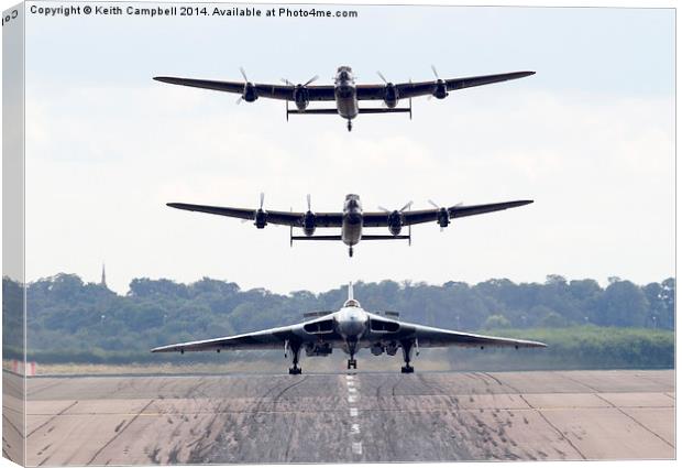 AVRO Trio Canvas Print by Keith Campbell