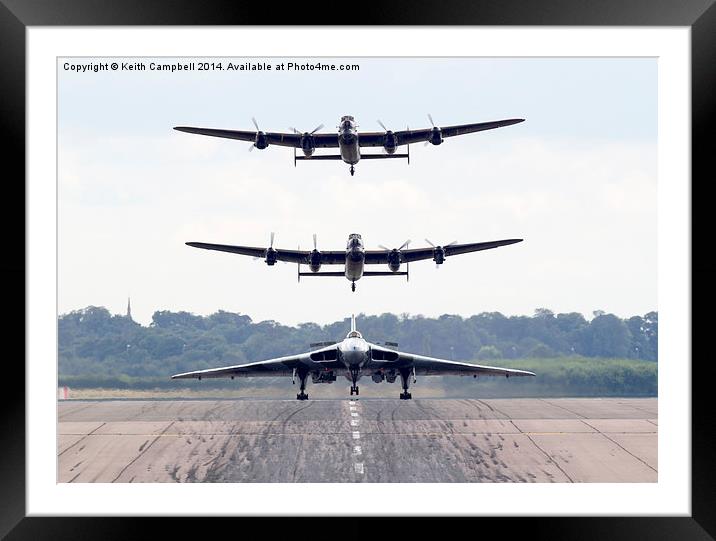  AVRO Trio Framed Mounted Print by Keith Campbell