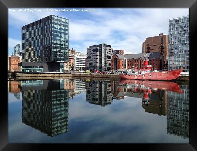  Liverpool Reflections Framed Print by Gary Kenyon