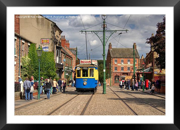  Beamish Tram  Framed Mounted Print by Rob Hawkins