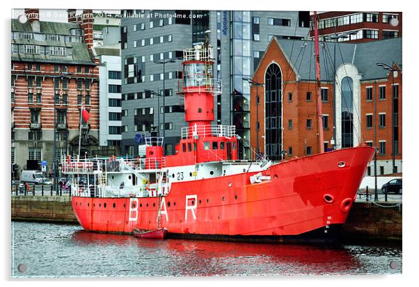 Liverpool BAR Boat Acrylic by Gary Kenyon