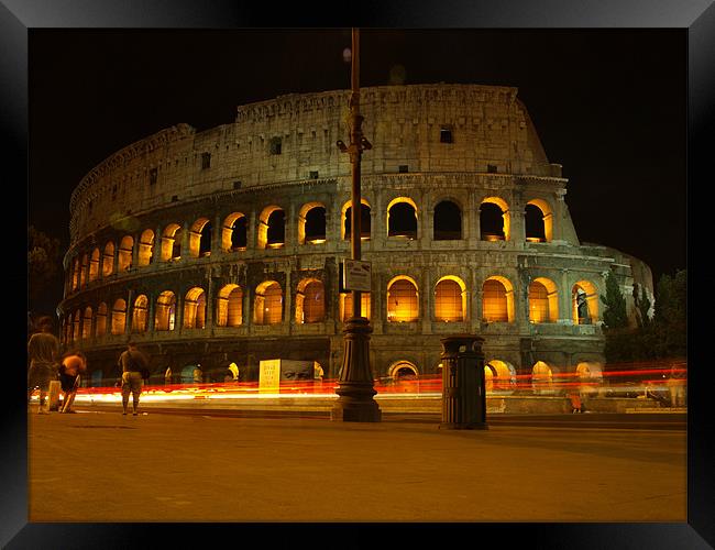 Colosseum part 2 Framed Print by dave bownds