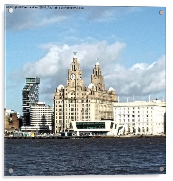  liverpool skyline collection Acrylic by Emma Ward