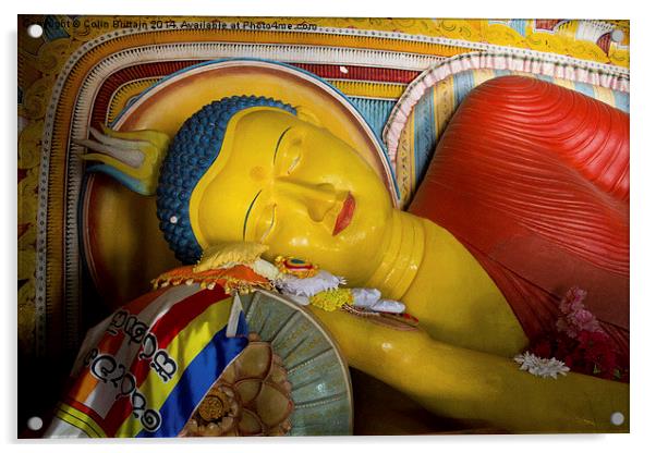  Buddhas rest Acrylic by Colin Brittain