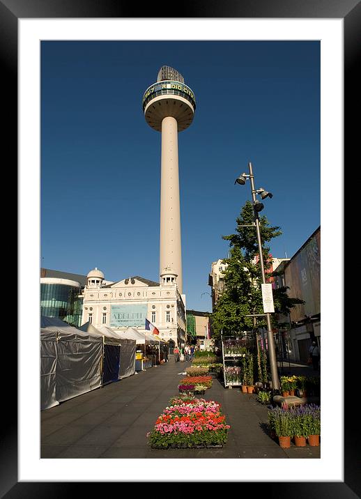  Radio City, Liverpool Framed Mounted Print by Dave Hudspeth Landscape Photography