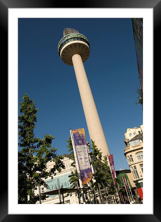  Radio City Tower, Liverpool Framed Mounted Print by Dave Hudspeth Landscape Photography