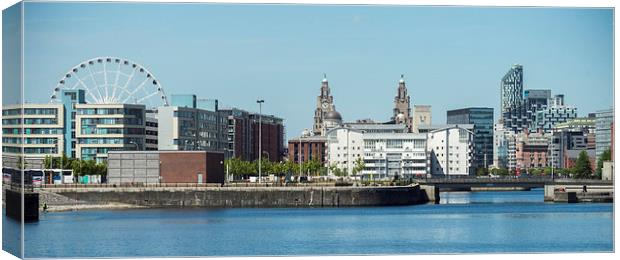  Liverpool Skyline Canvas Print by Gregory Lawson