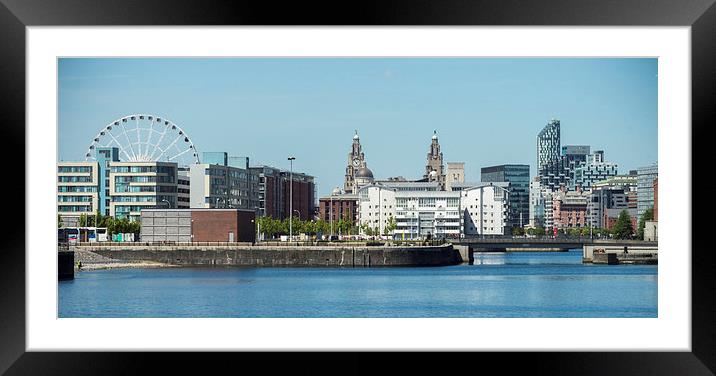  Liverpool Skyline Framed Mounted Print by Gregory Lawson