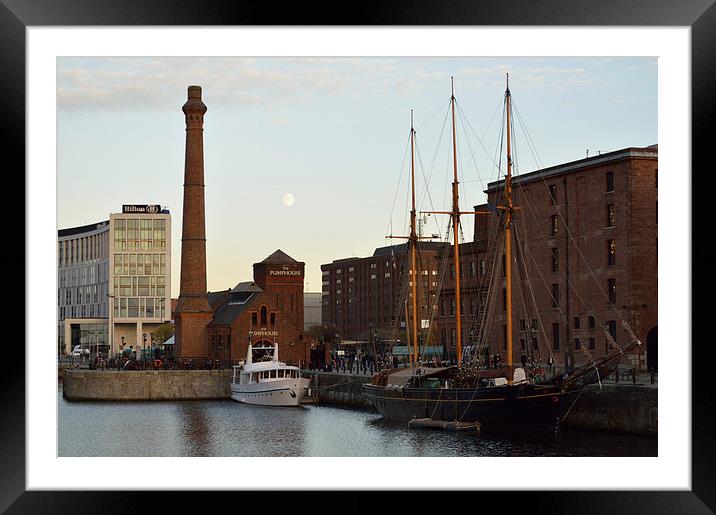  Liverpool Skyline Framed Mounted Print by Gregory Lawson