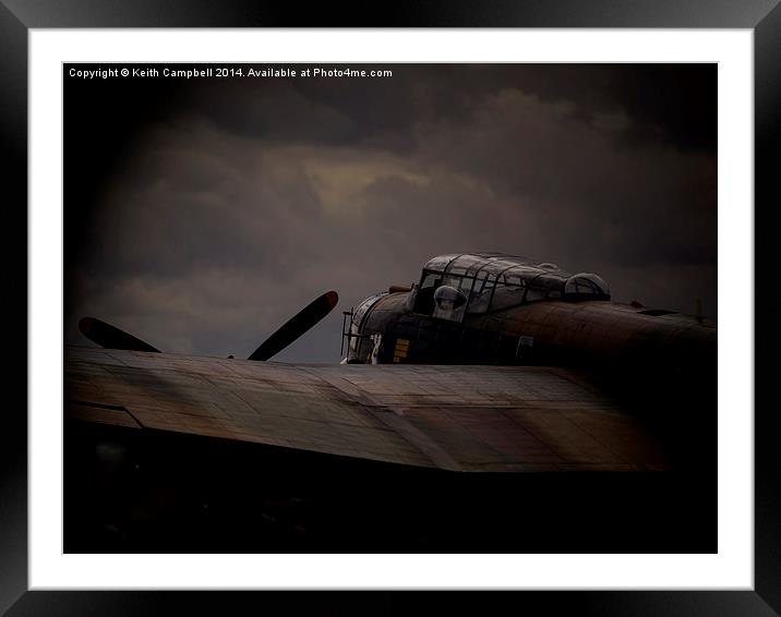  BBMF Lancaster PA474 - Thumper Framed Mounted Print by Keith Campbell