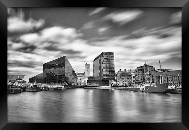 Canning Docks Black and White Framed Print by Jonah Anderson Photography